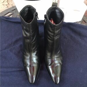 $895 YSL Black Leather Booties EUC - 9